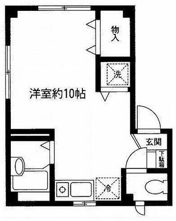 恵比寿駅 徒歩10分 1階の物件間取画像